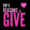 Black background with pink text that states "Top 5 Reasons to Give."