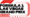 A red and black logo for formula 1 grand prix.